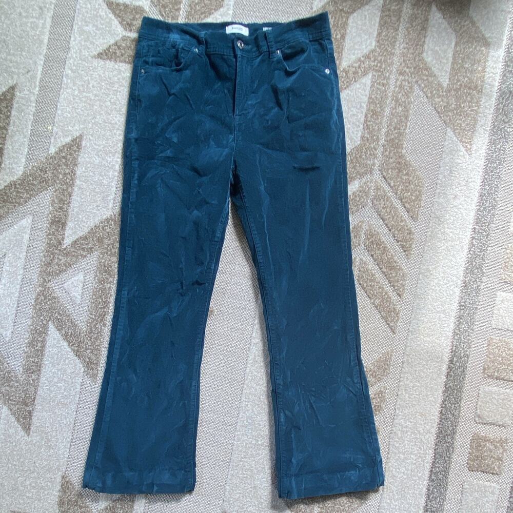 Kensie Jeans Women's High Rise Flare Dark Wash Blue Denim 5-Pocket Size 8